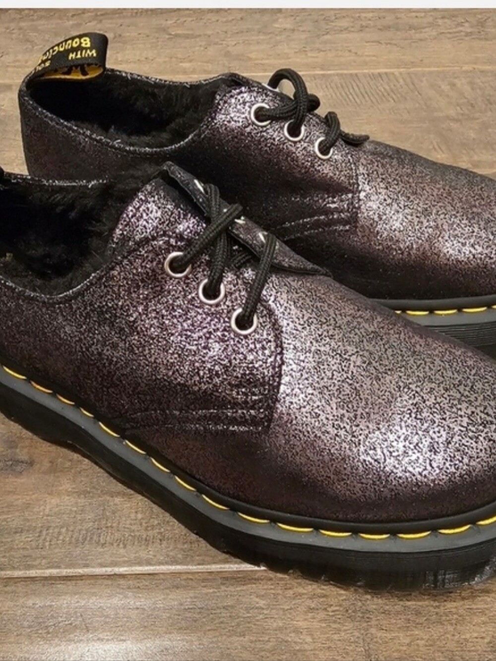 NEW! Dr Martens Platform 1461 3 Eye Metallic Oxfords Womens Size 8 - Picture 7 of 16